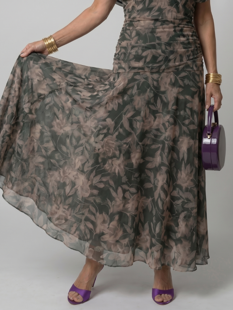 Faye | Off-Shoulder Flow Midi Dress