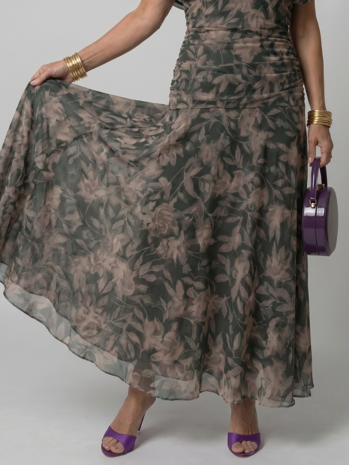 Faye | Off-Shoulder Flow Midi Dress