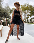 Ianthe | Crochet Detail Wide-Leg Jumpsuit