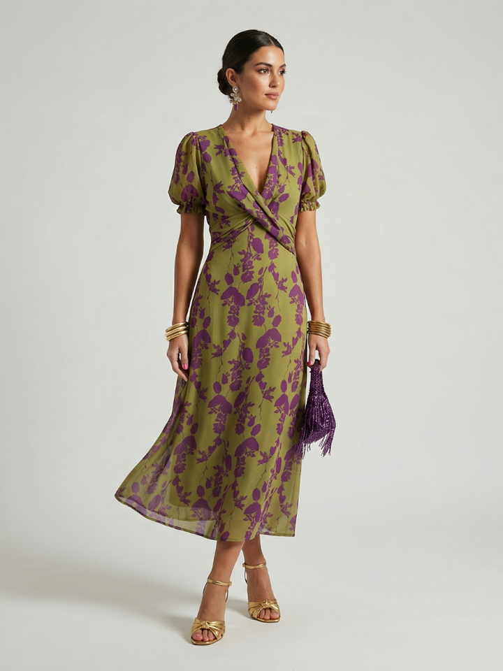 Hanna | Relaxed Floral Midi Dress