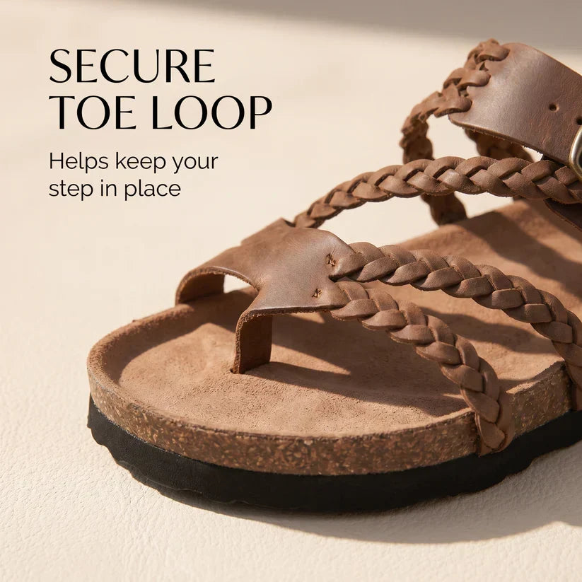 Leah™ Braided Cork Comfort Sandals