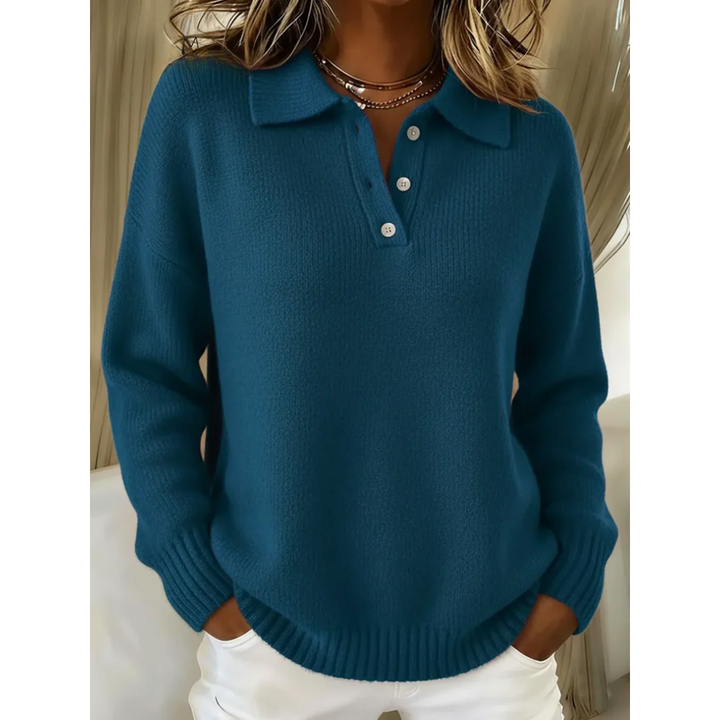 Avianna™ Collared Button Knit Sweater
