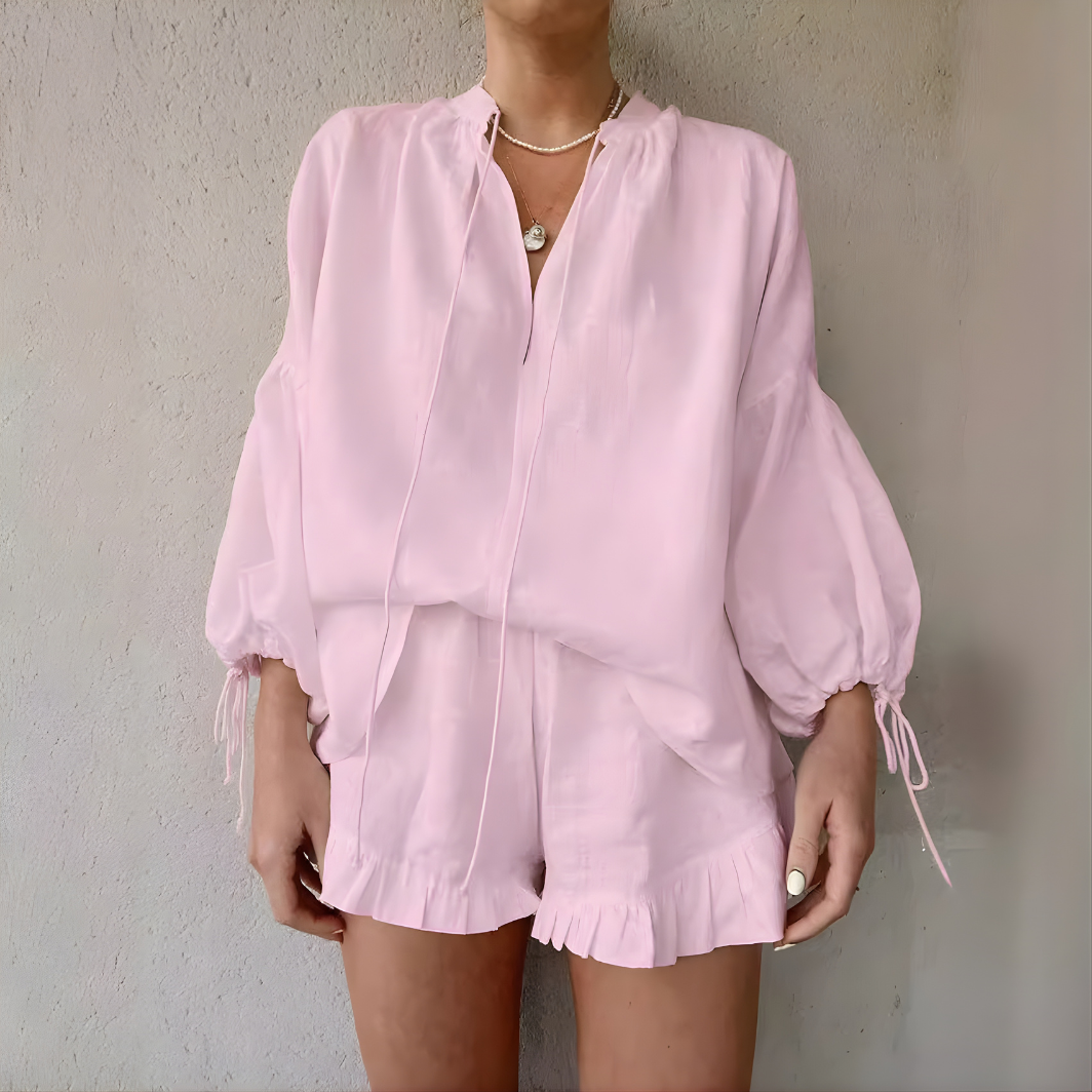 Terry™ Casual Chic Two-Piece Spring Outfit