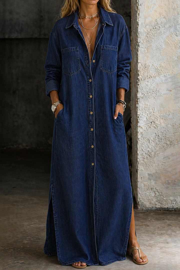 Rhea | Button Down Dress