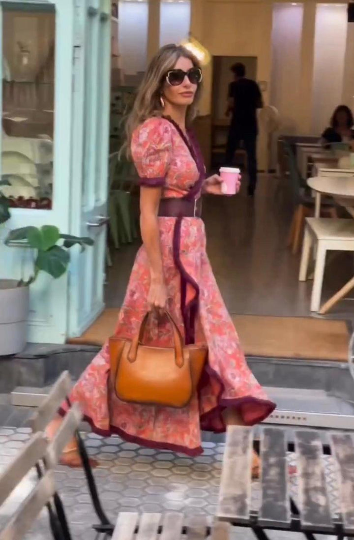 Angel™ Elegant Puff-Sleeve Maxi Dress