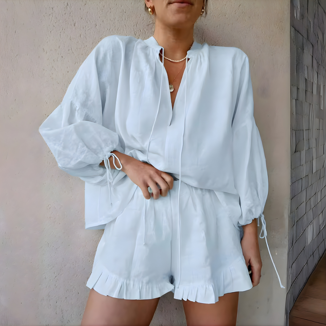 Terry™ Casual Chic Two-Piece Spring Outfit