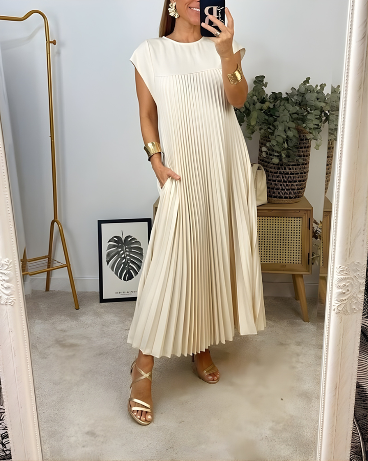Callista™ Elegant Pleated Dress