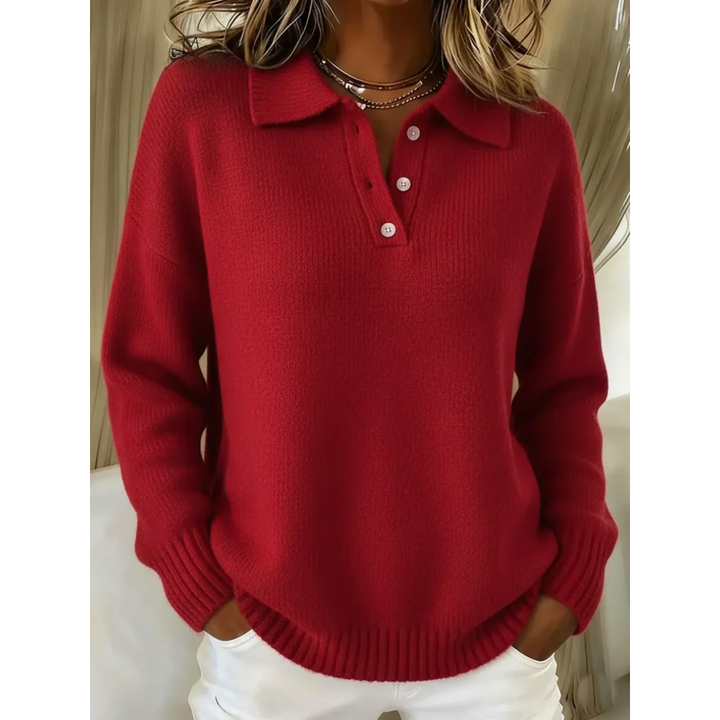 Avianna™ Collared Button Knit Sweater