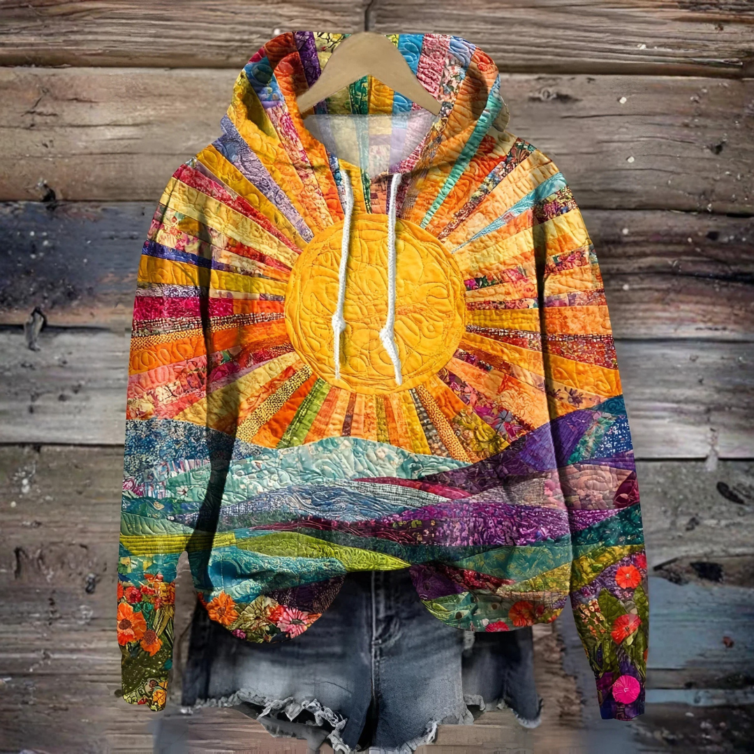 Olivia™ - Colourful Sunrise Hoodie
