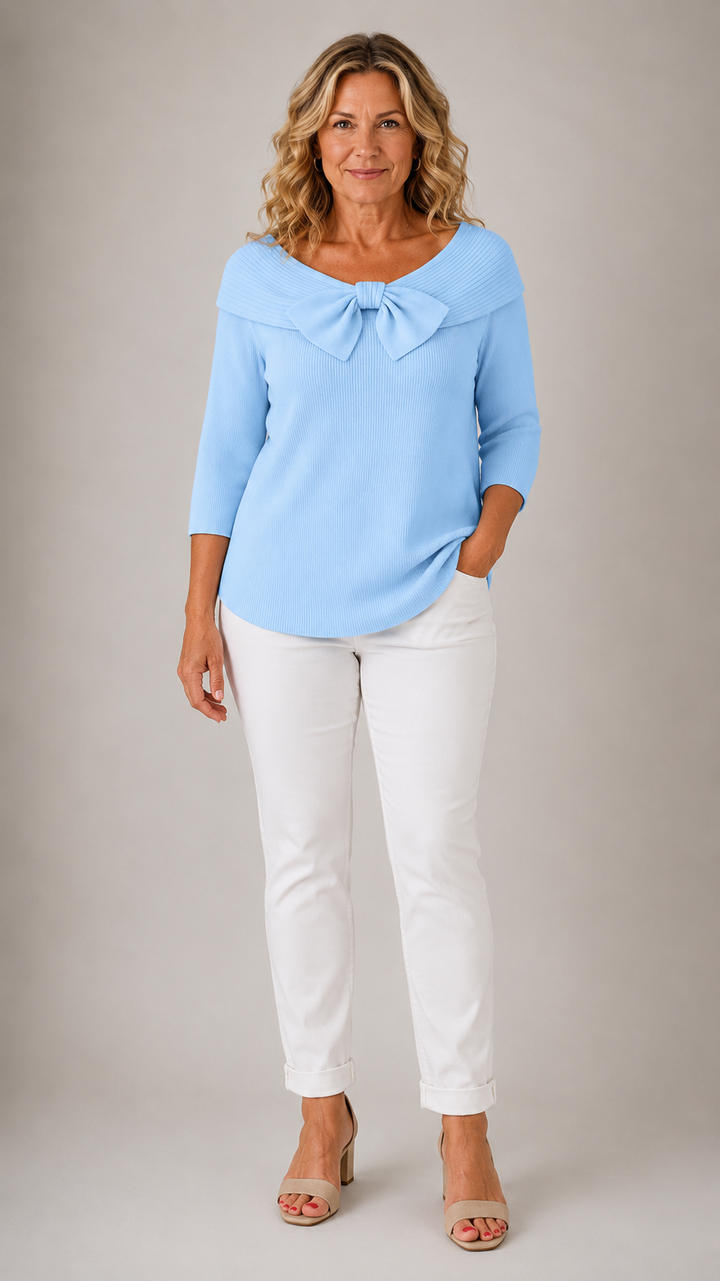 Giana Elegant Bow Knit Jumper