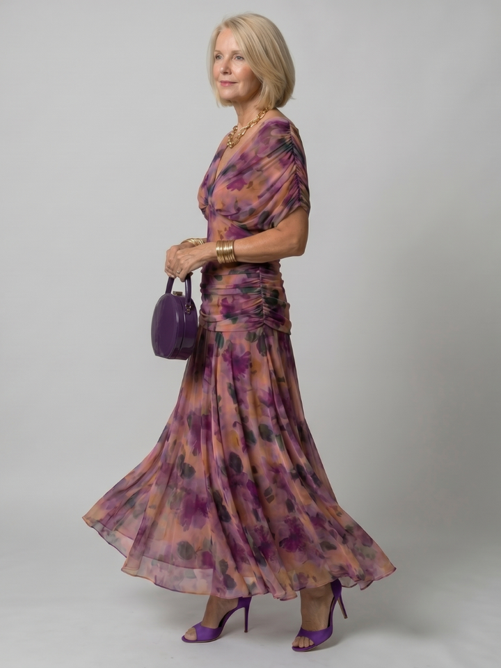Faye | Off-Shoulder Flow Midi Dress