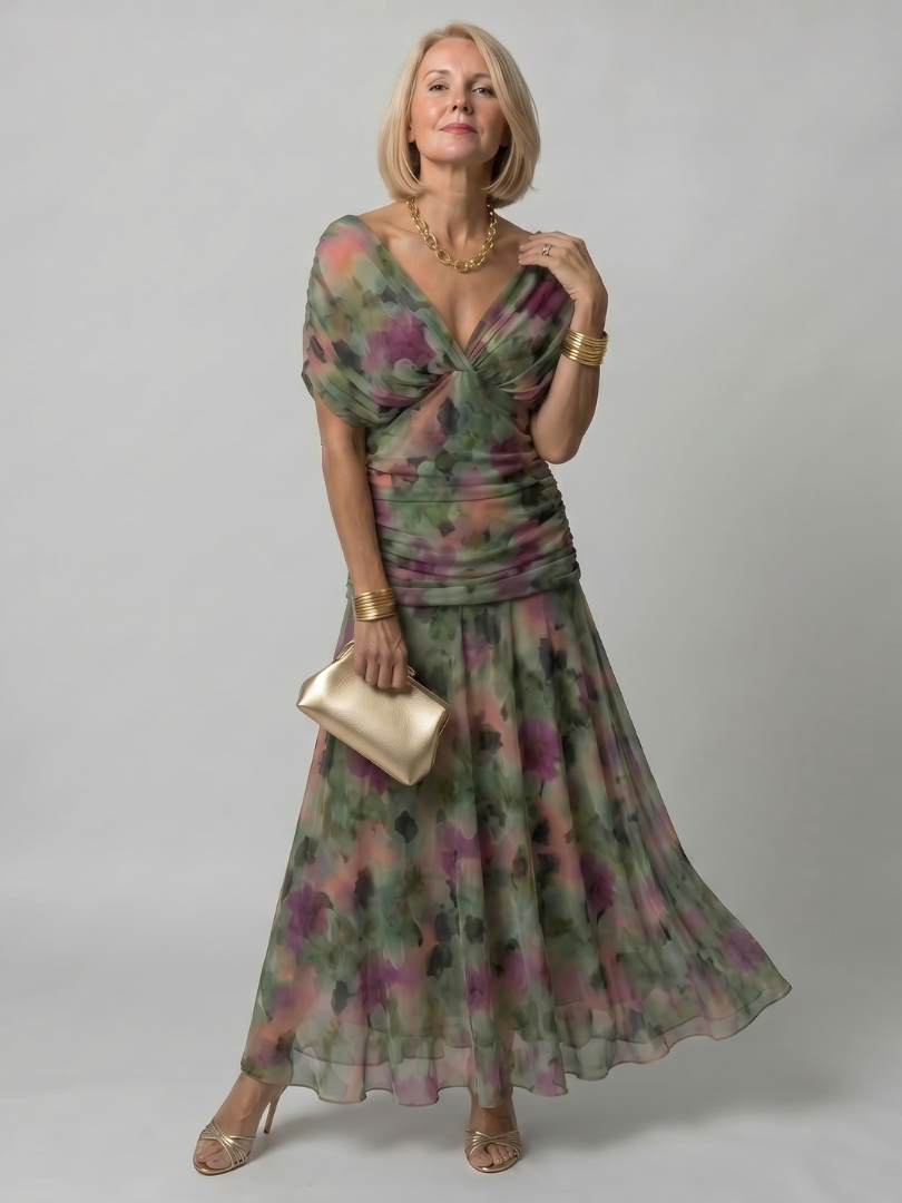 Faye | Off-Shoulder Flow Midi Dress