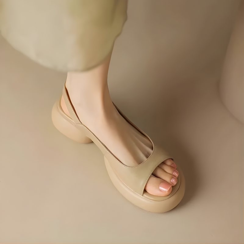 Mya™ Luxe Spring Peep-Toe Block Heels