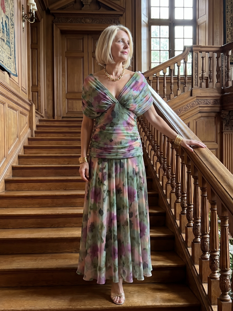 Faye | Off-Shoulder Flow Midi Dress