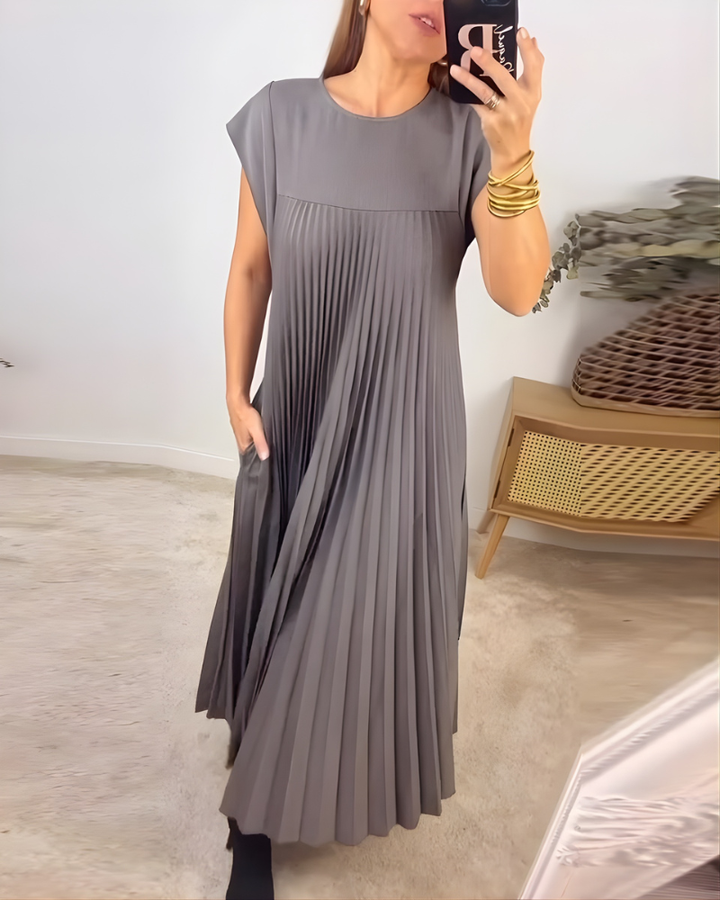 Callista™ Elegant Pleated Dress