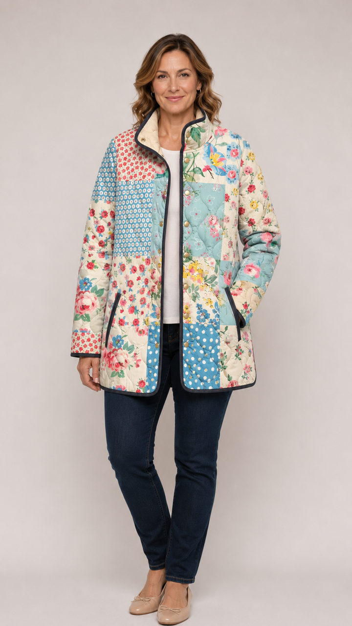 BRYNN™ | Charming Floral Quilted Jacket