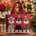 Handcrafted Tote Bag - Trio of Schnauzers