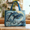 Handmade Tote Bag - Ocean Dolphin
