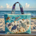 Handcrafted Tote Bag - Love for Turtles