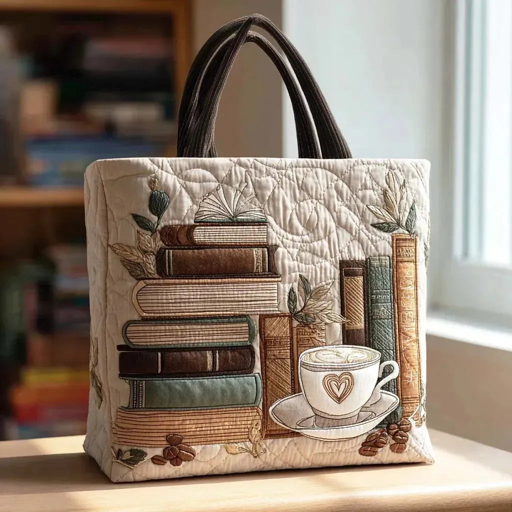 Handcrafted Tote Bag - Coffee Chapter