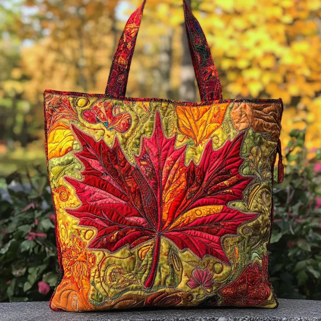 Handcrafted Tote Bag - Maple at Sunset