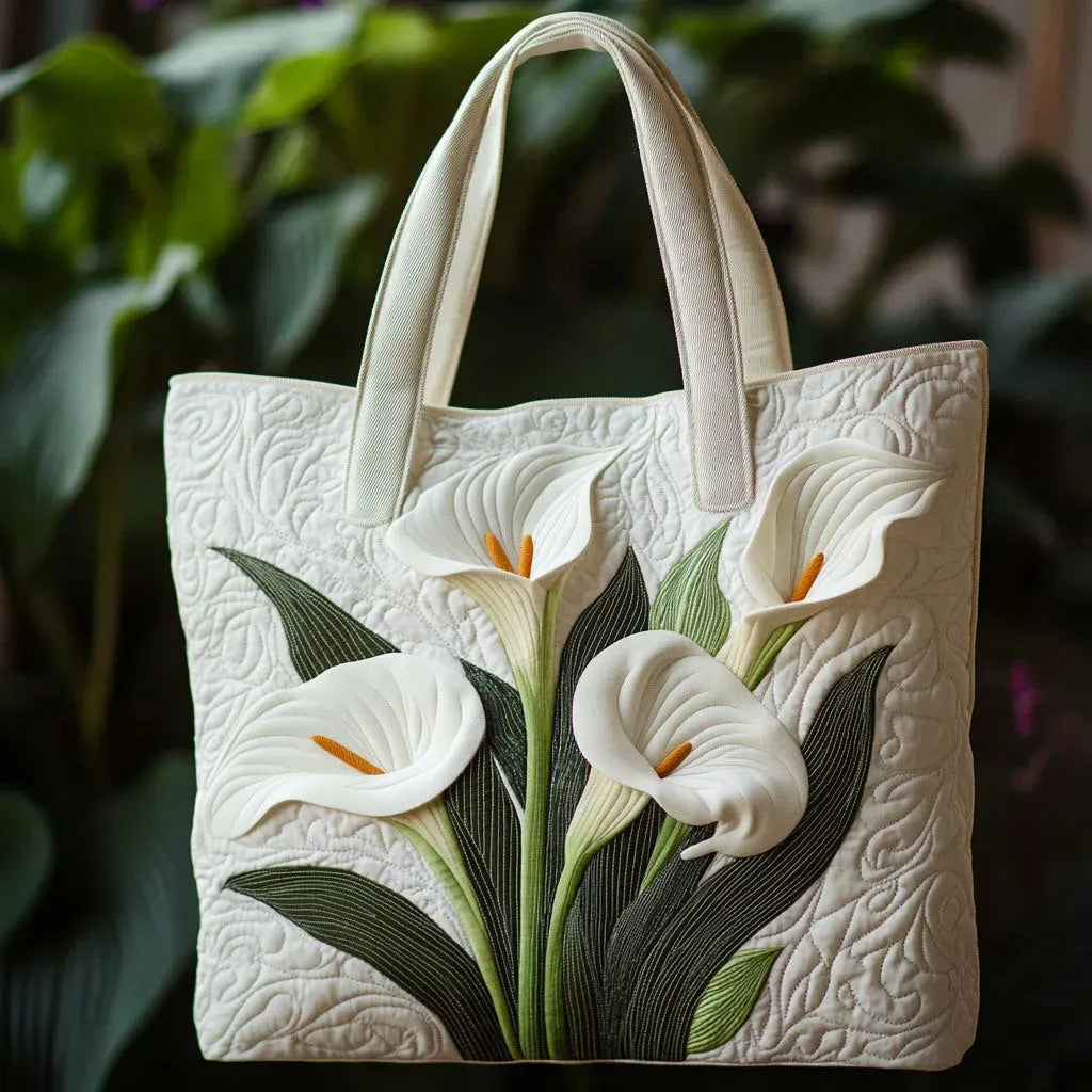 Quilted Artisan Bag - White Aromas