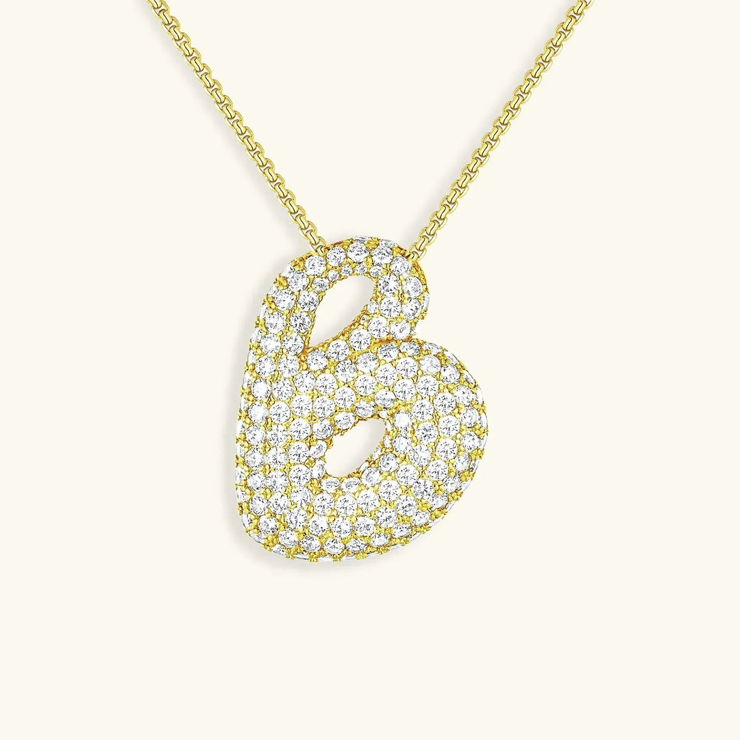 Bubble Initial Necklace