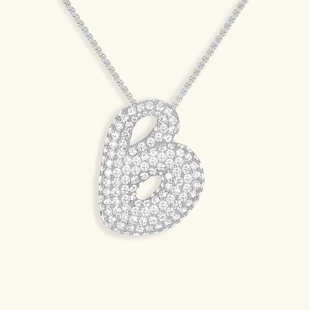 Bubble Initial Necklace