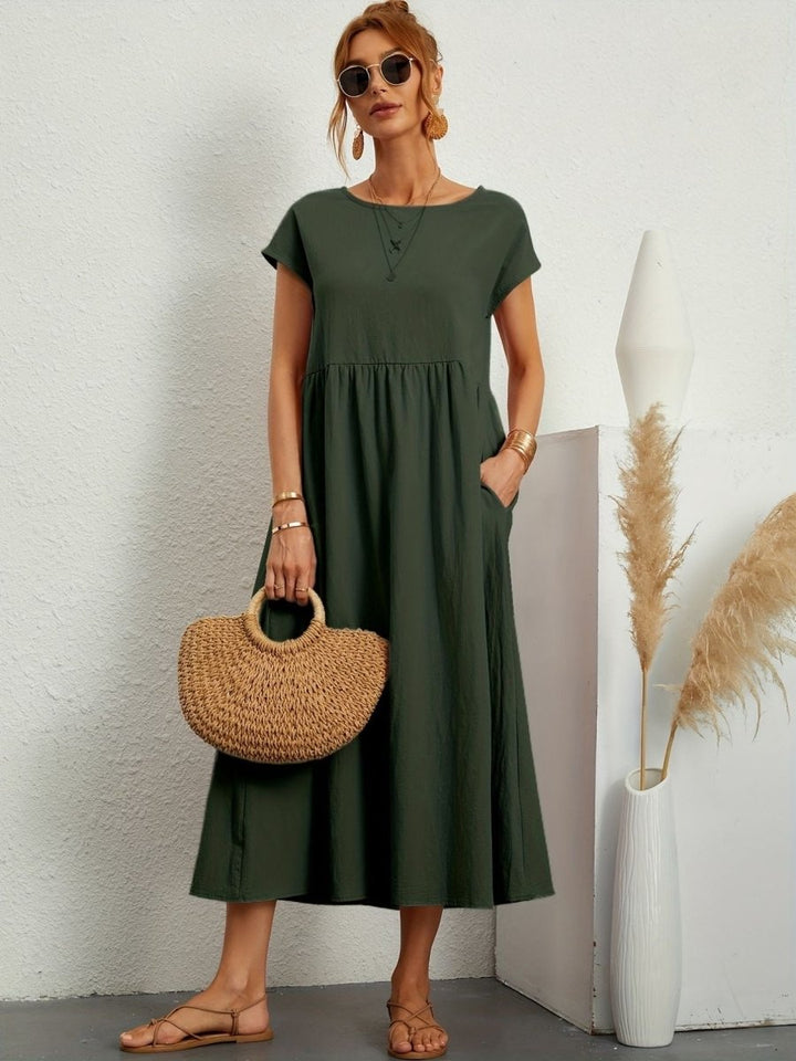 Cassandra™ Elegant Round Neck Dress