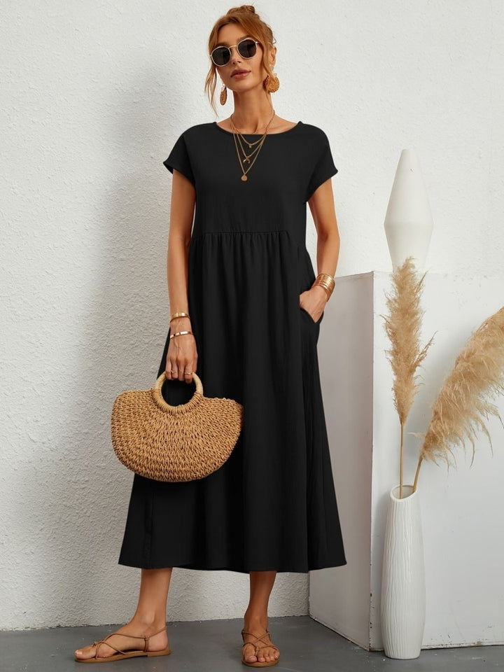 Cassandra™ Elegant Round Neck Dress