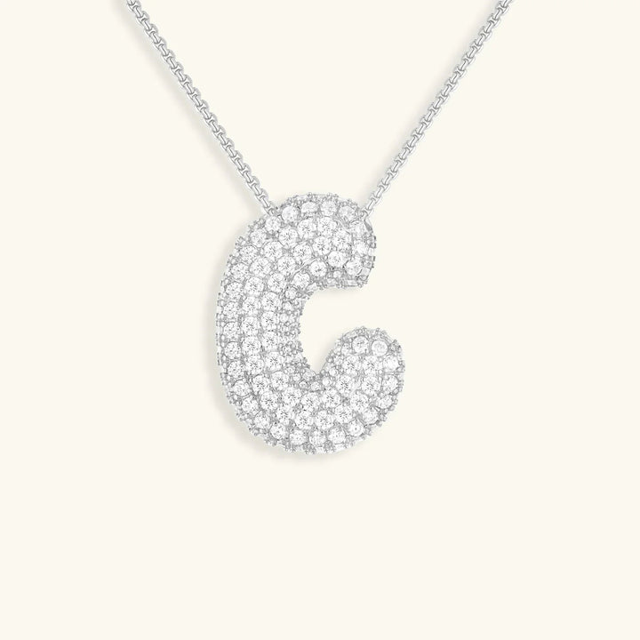 Bubble Initial Necklace