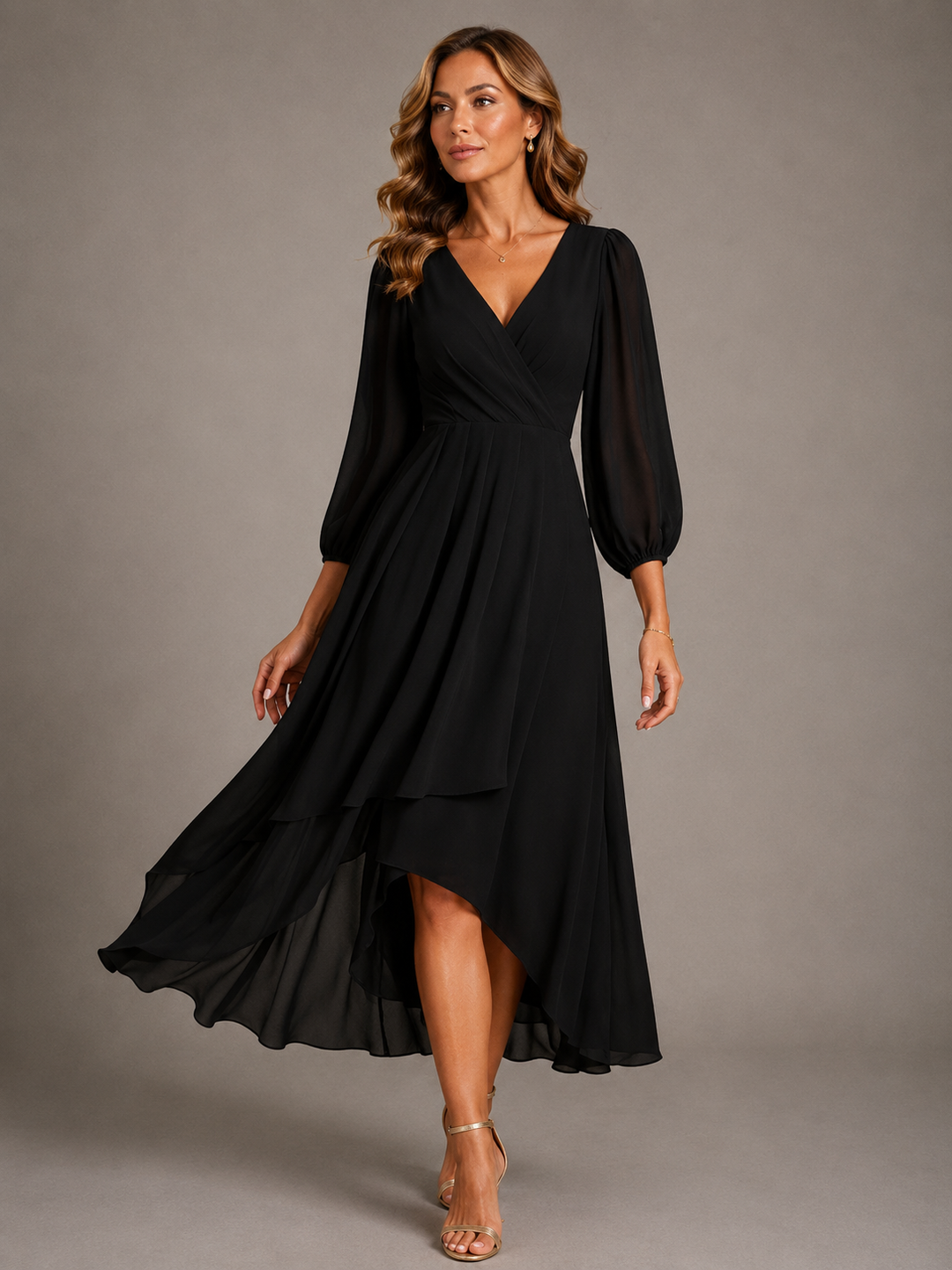 Lottie | Elegant V-Neck Maxi Dress