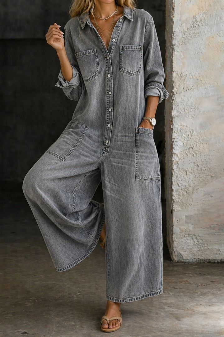 Eileen | Casual Denim Jumpsuit