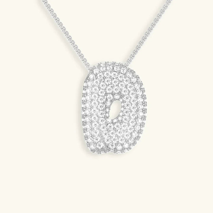 Bubble Initial Necklace