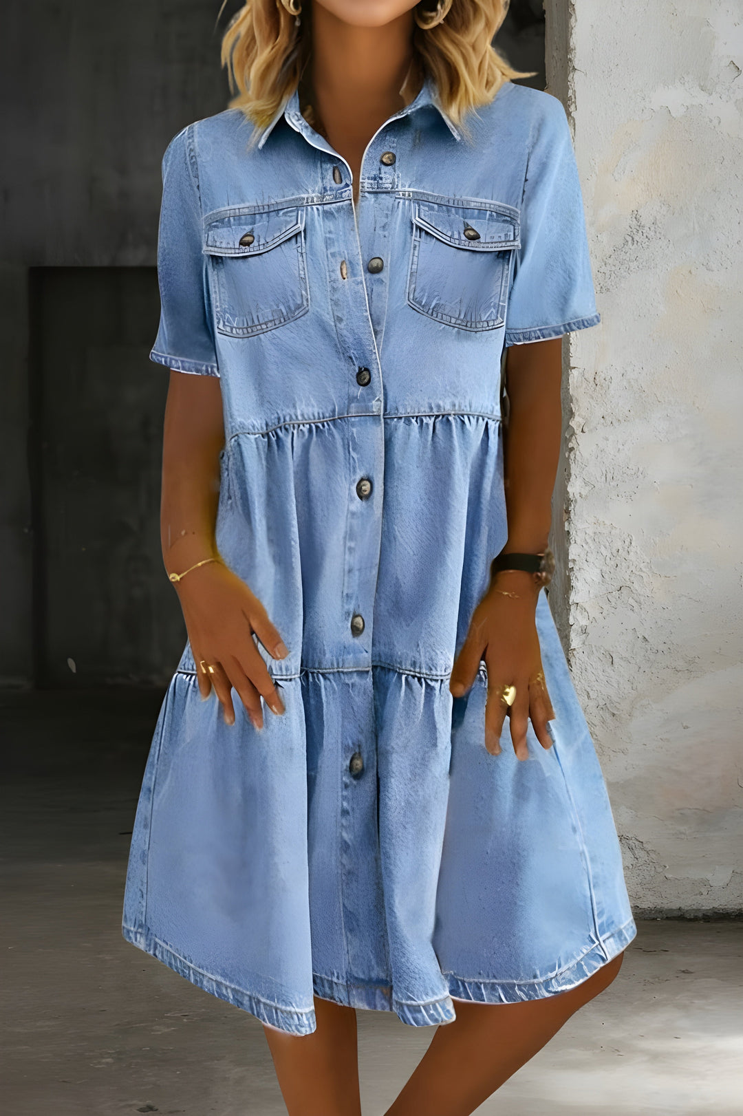 Aleena | Casual Elegant Denim Dress