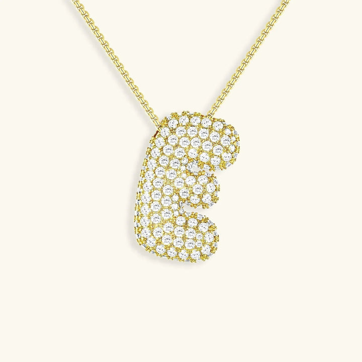 Bubble Initial Necklace
