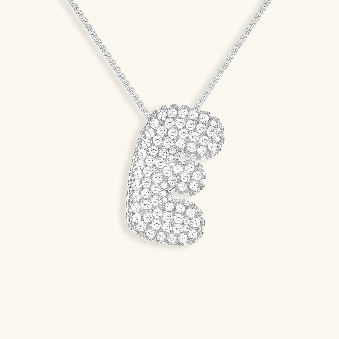 Bubble Initial Necklace