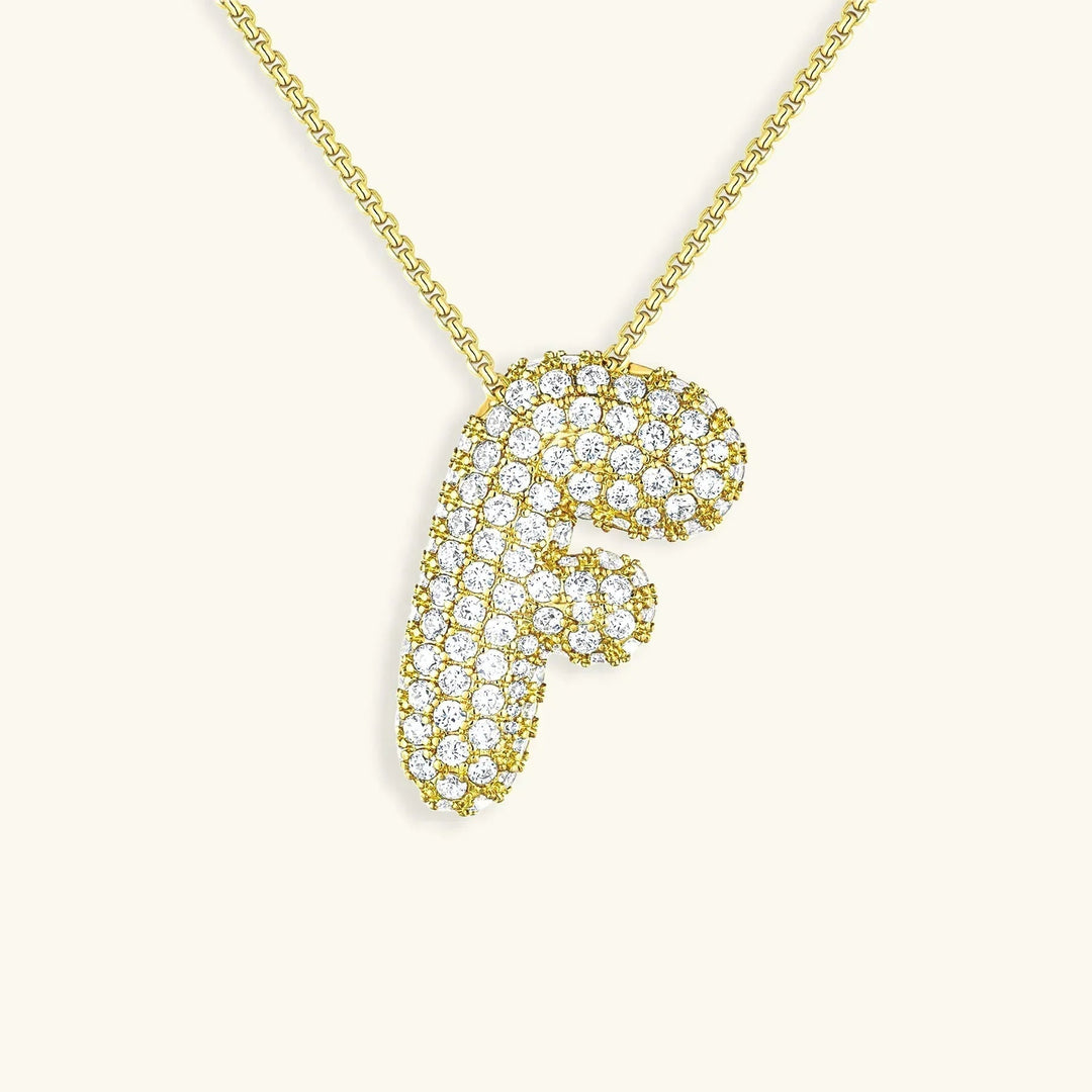 Bubble Initial Necklace
