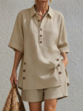 Charlotte | Relaxed Linen Two-Piece Set