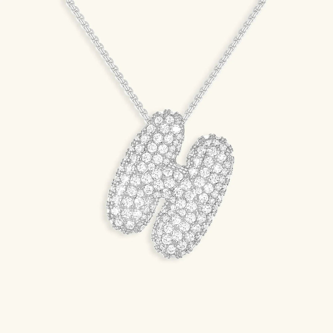 Bubble Initial Necklace