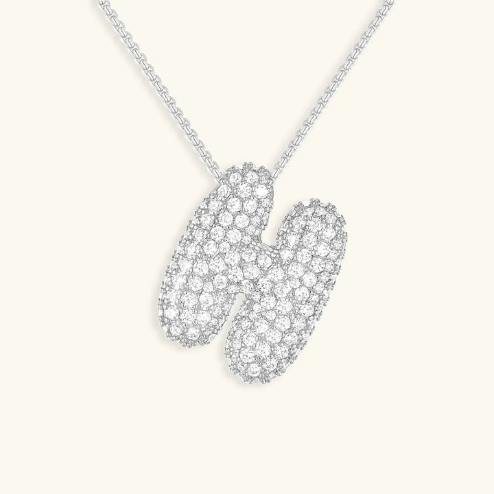 Bubble Initial Necklace