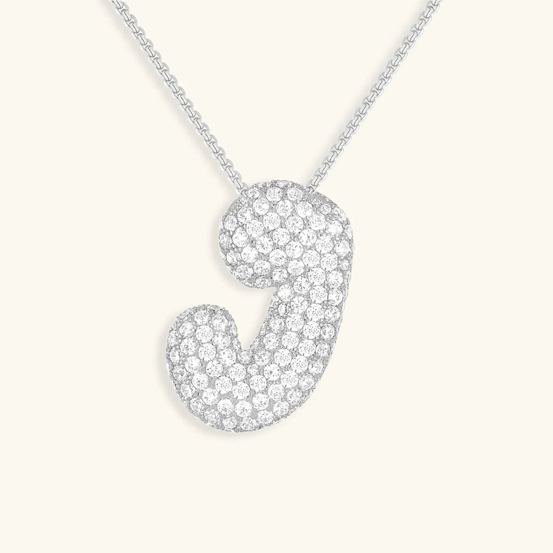 Bubble Initial Necklace