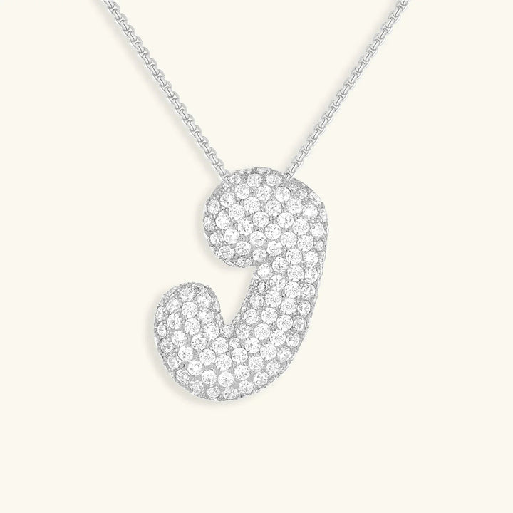 Bubble Initial Necklace