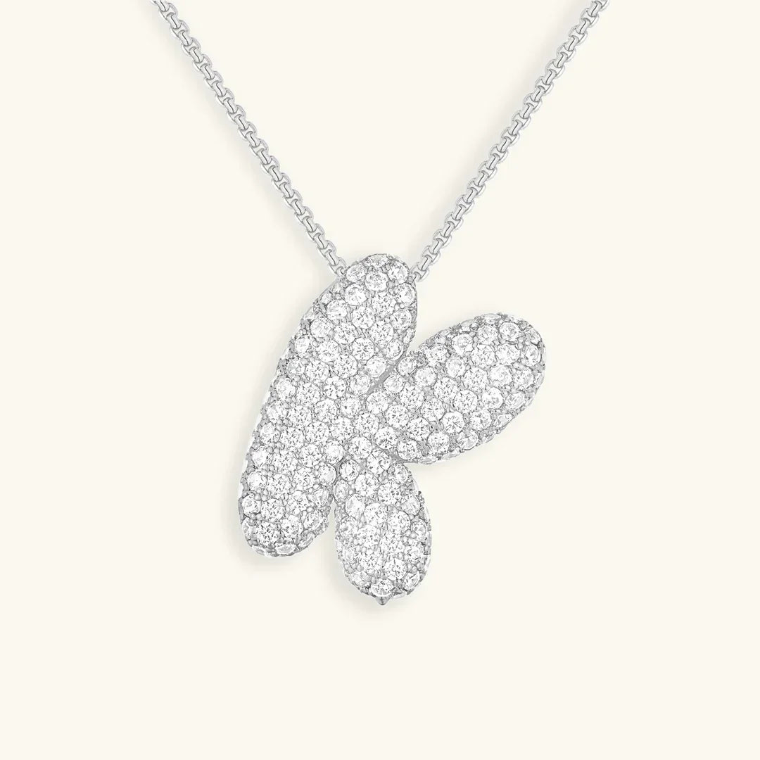 Bubble Initial Necklace