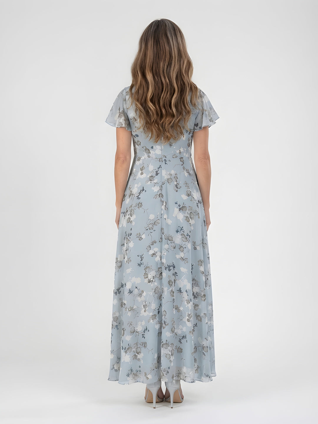 Mariam | Floral Chiffon Maxi Dress