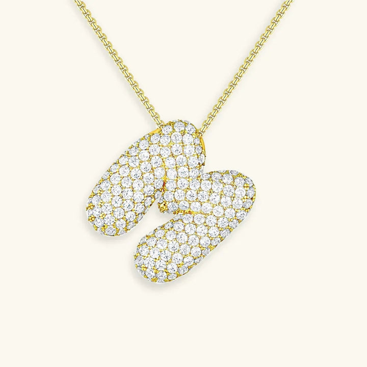 Bubble Initial Necklace