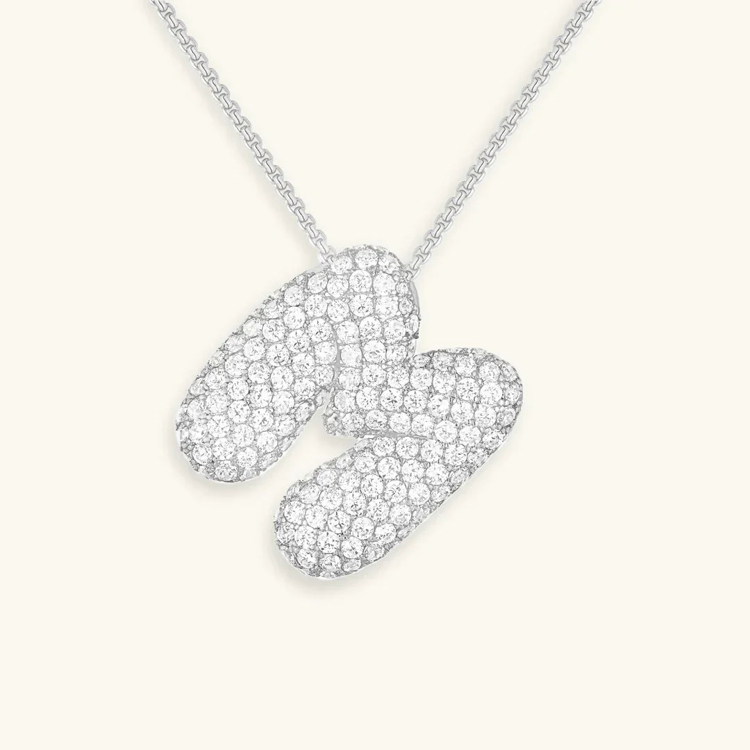 Bubble Initial Necklace