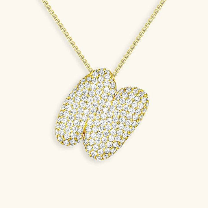 Bubble Initial Necklace