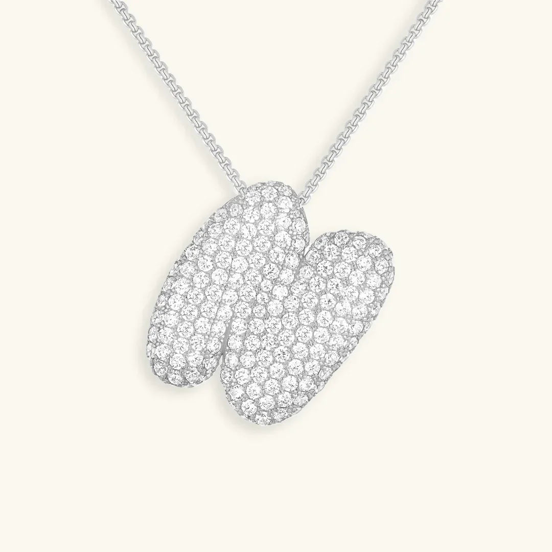 Bubble Initial Necklace
