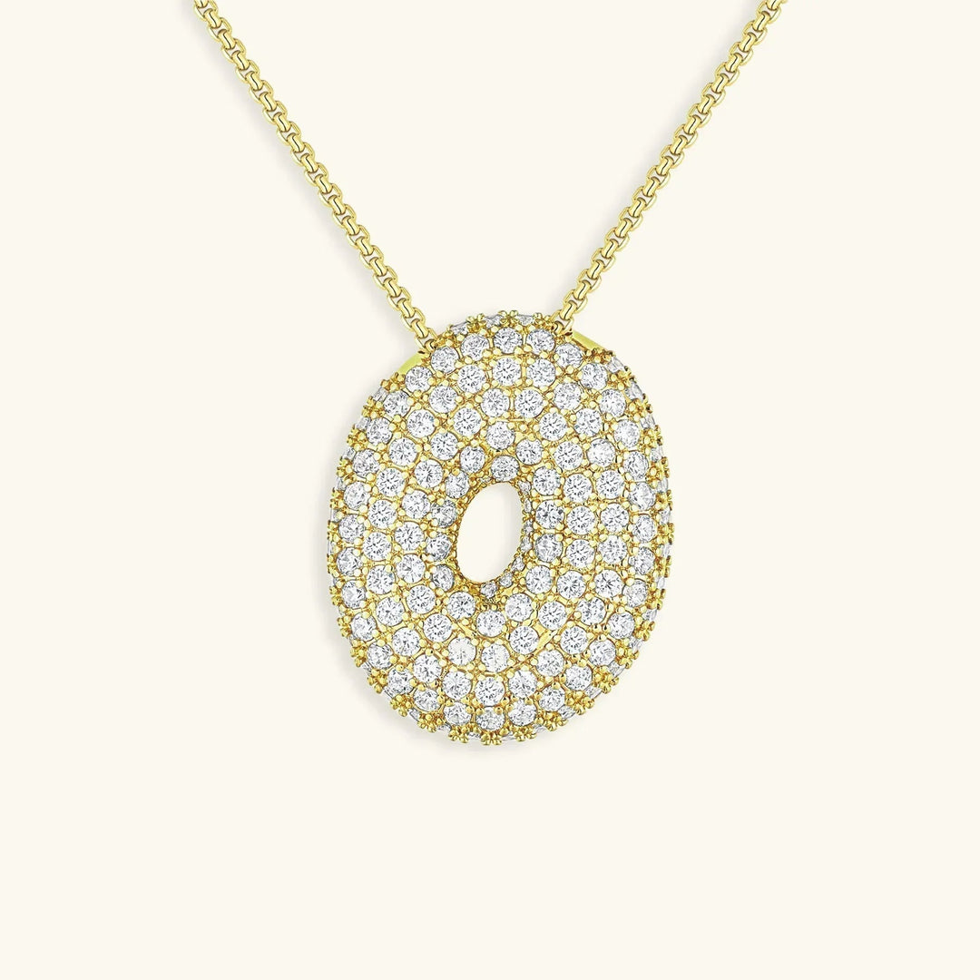 Bubble Initial Necklace